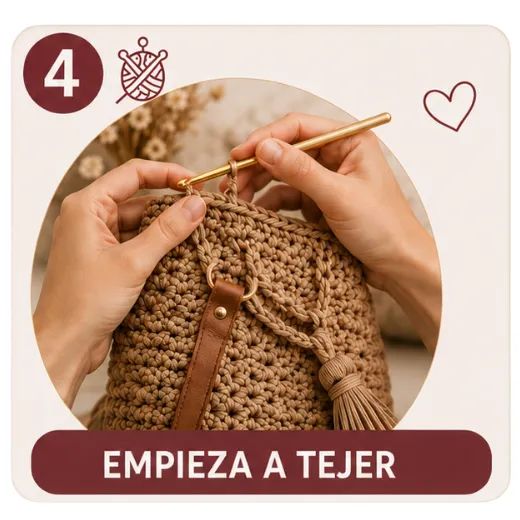 Paso 4 - empieza a tejer