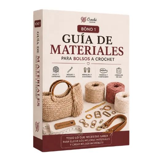 Guia de materiales para bolsos a crochet